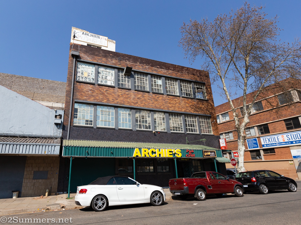 Archie’s Bar and Grill, on Lovers Walk in Fordsburg