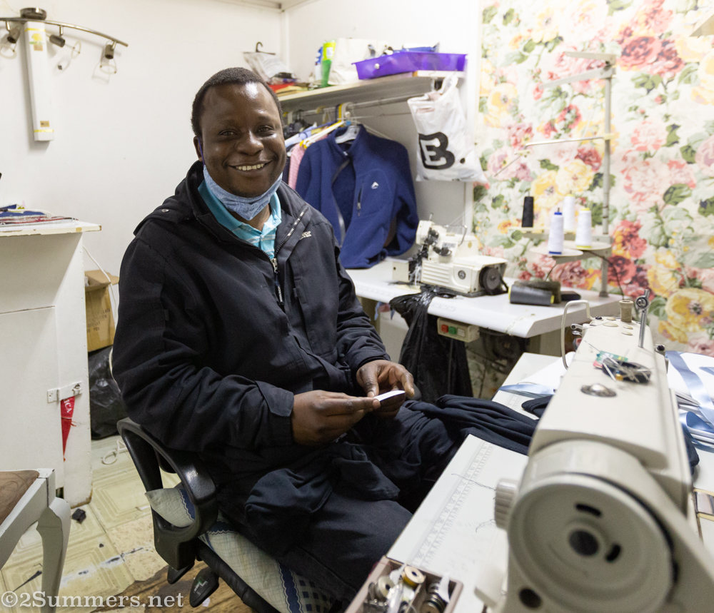 Munya at the back of the market in Parkview