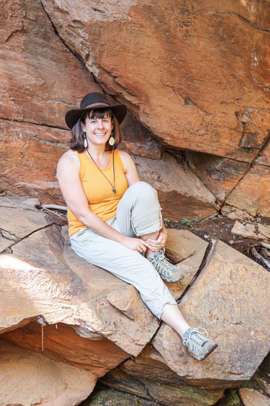 Heather under the rocks