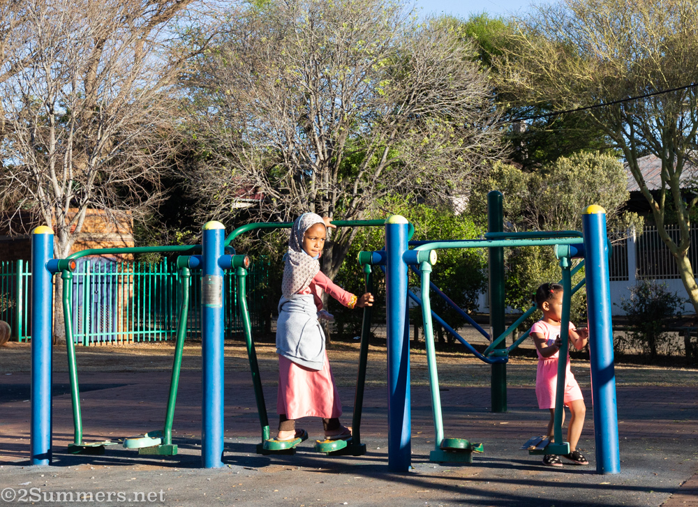 Kids playing in Kingston Frost Park