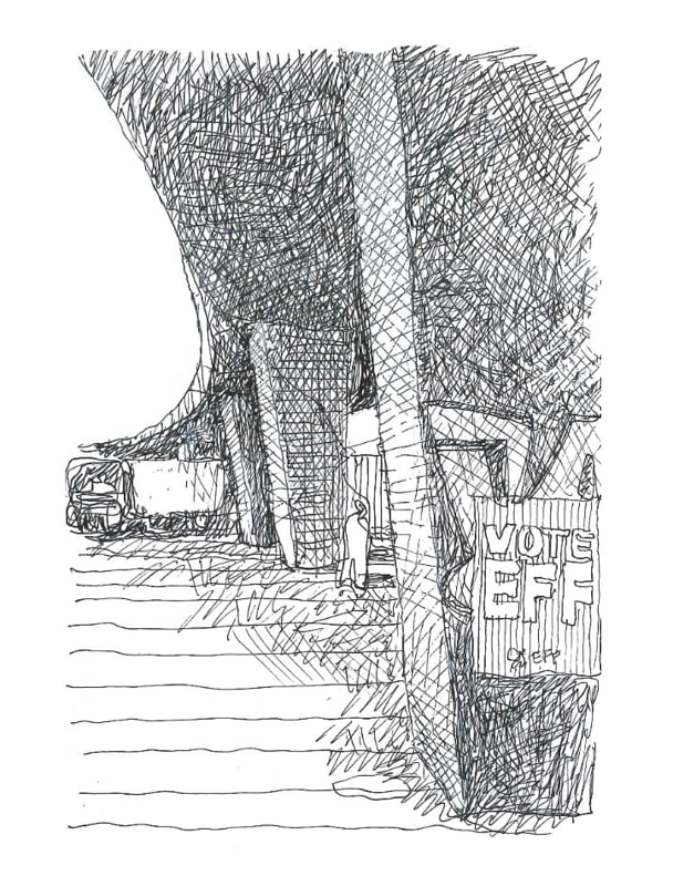 Thorsten sketch of the Newtown pillars