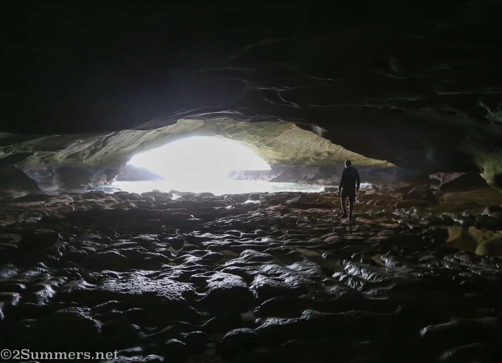 Looking out from Waenhuiskrans Cave