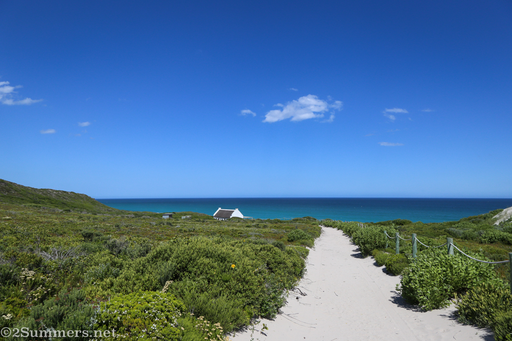 Walking down to the beach at De Hoop