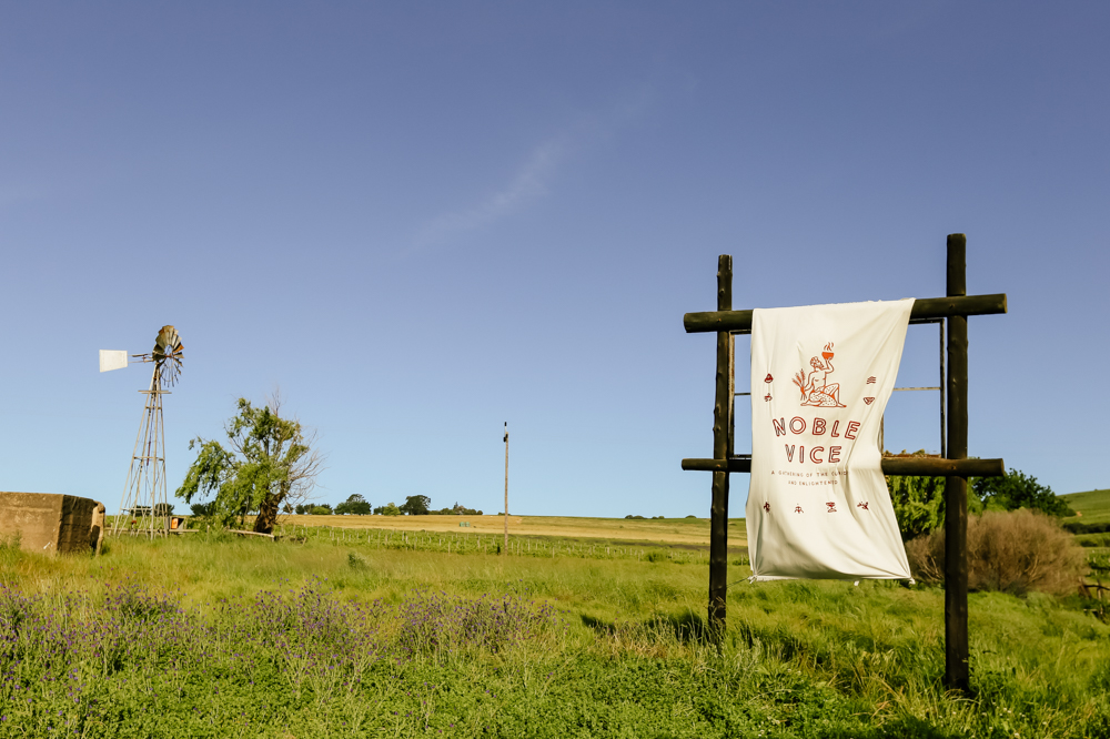 Noble Vice sign at Kaapzicht