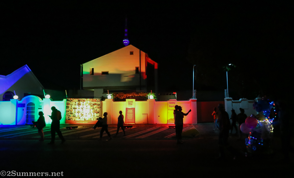 Rainbow lights at Iranti