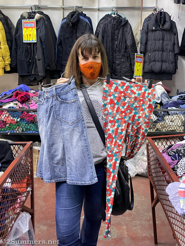 Heather shopping at Cheap! Cheap!