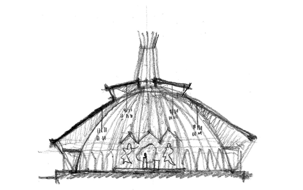 Sketch of lemon squeezer