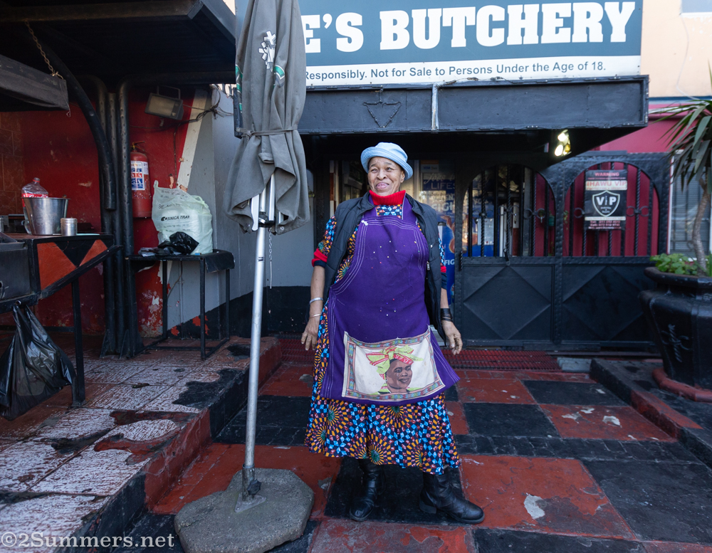 Lady working at Joe’s Butchery