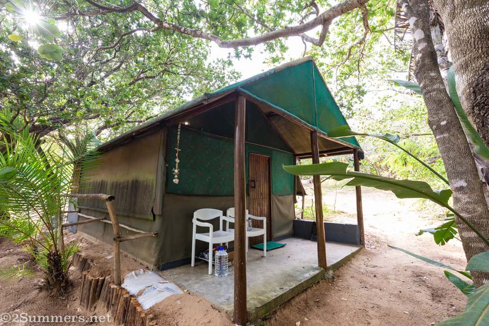 Tent at Amangwane camp, KwaZulu-Natal