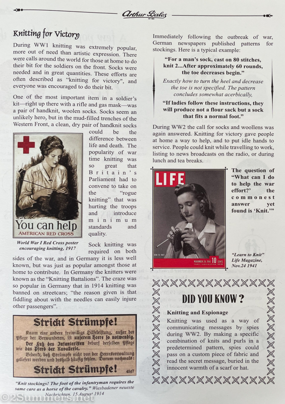 Knitting in wartime