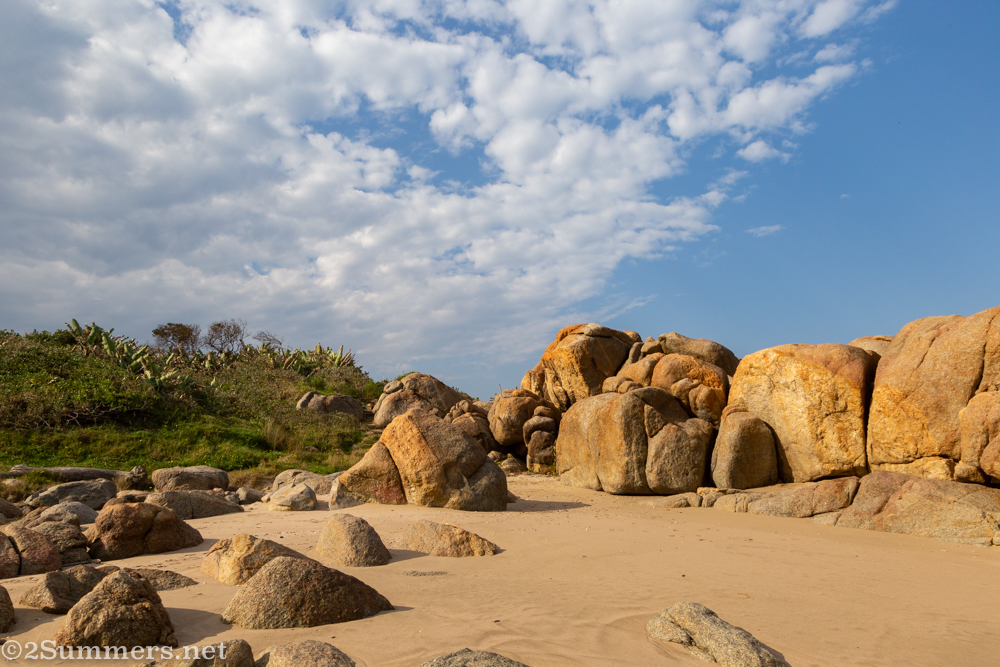 Rock formations near Port Edward
