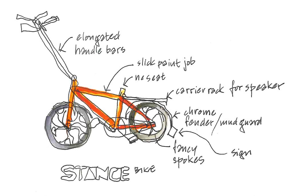 Bike sketch by Thorsten