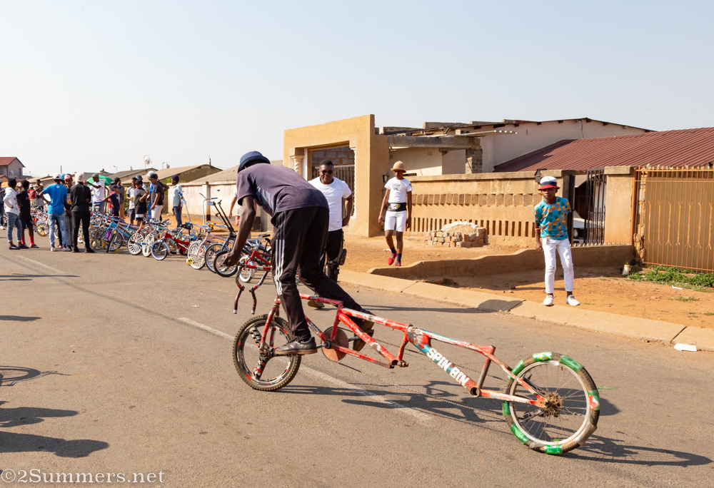 Rider goes for a spin