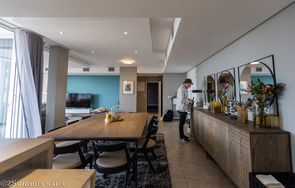 Checking in to Tyrwhitt Penthouse