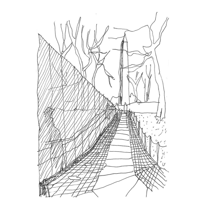 Thorsten sketch of the Vietnam War Memorial