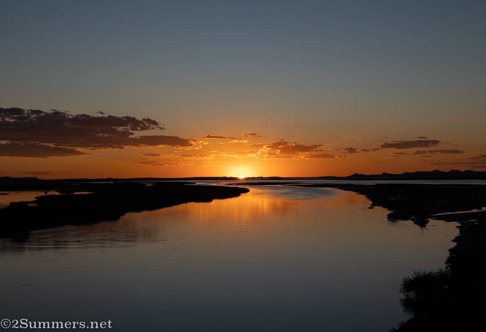 Sunset from Hennie Steyn Bridge near Bethulie