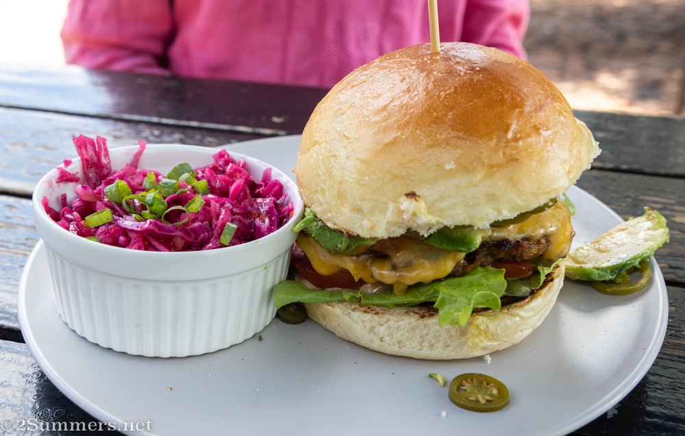 Veg burger from Bev’s