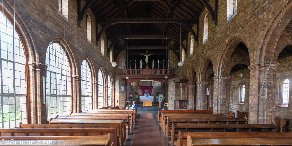 Wide view of St. Alban’s interior