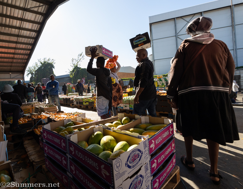 Craziness at the produce market