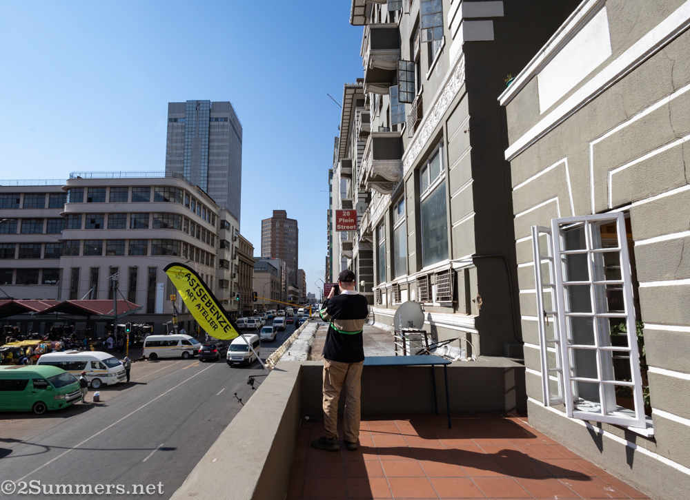 Looking out from Asisebenze
