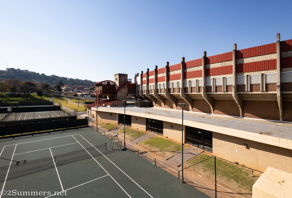 View of Ellis Park Tennis Club from Living Artists Emporium
