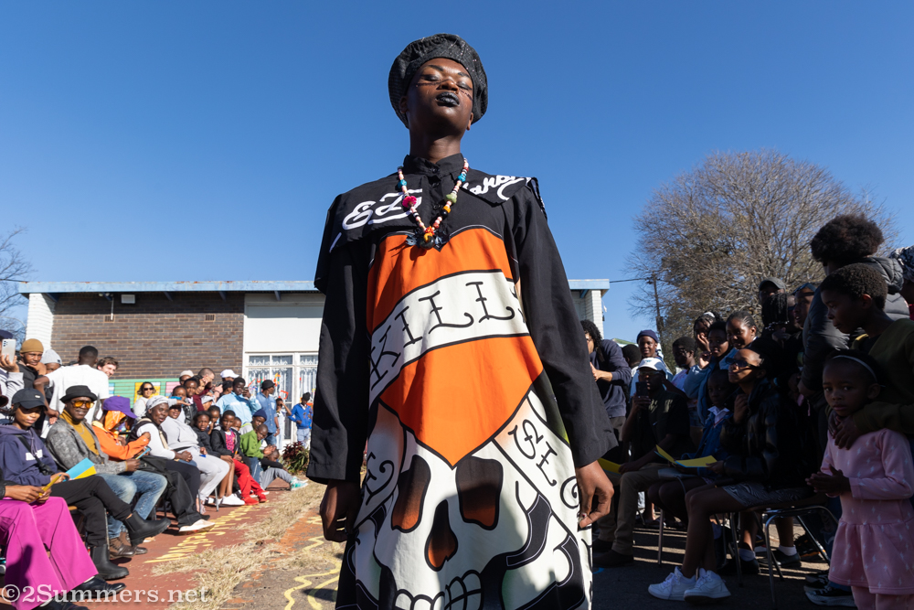 Wandile modeling Frayz clothes