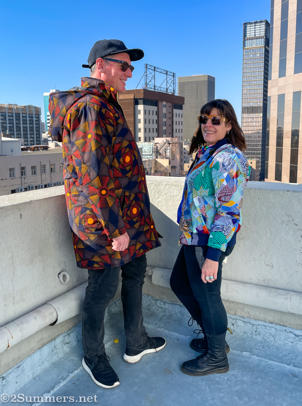 Heather and Thorsten in jackets