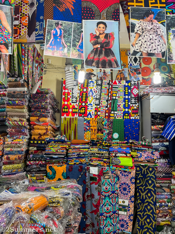 Inside Noble African fabric