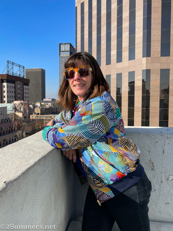 Heather in Caraci jacket