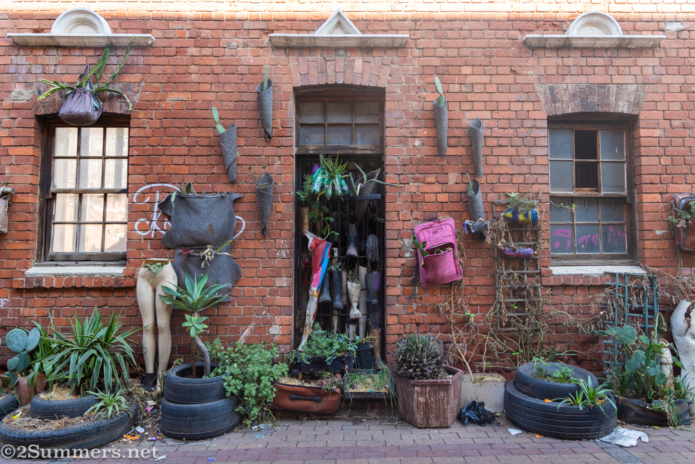 Art work outside the Drill Hall