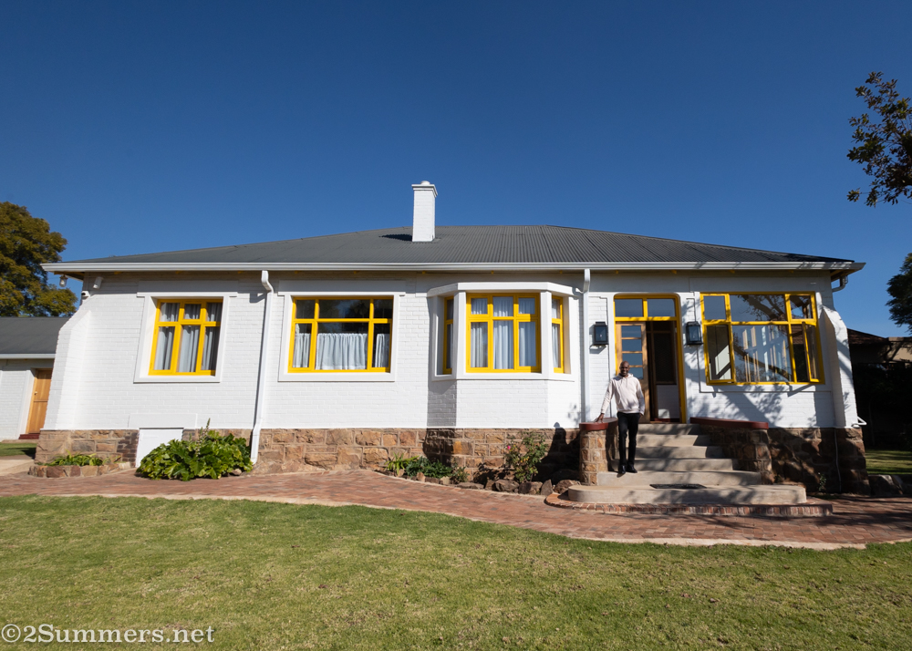 Percy, manager of the Fishbird Villa in Kensington.