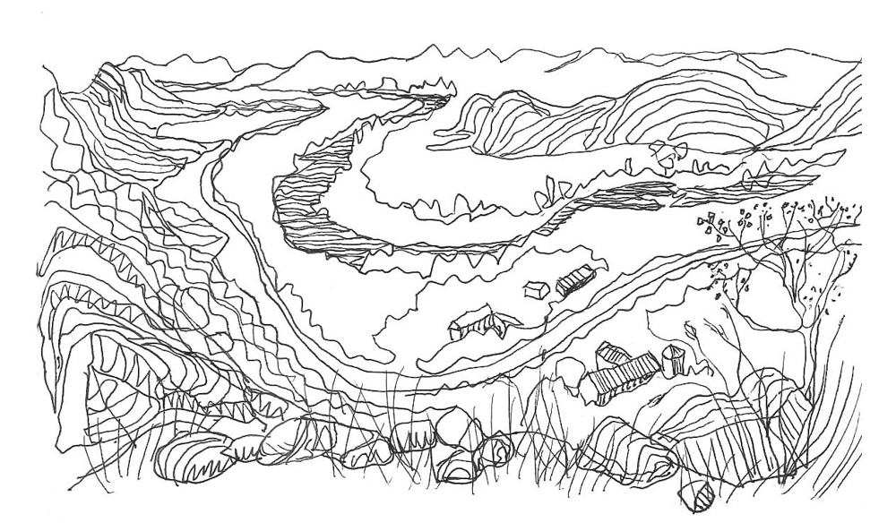 Sketch of Vredefort Dome