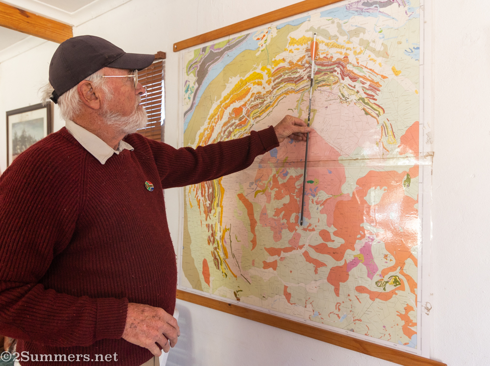 Graeme and his map of the Dome