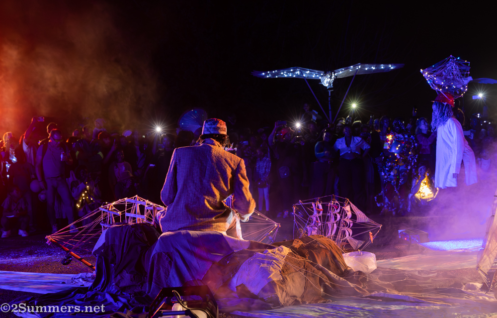 Tekwana performance at the Brixton Light Festival