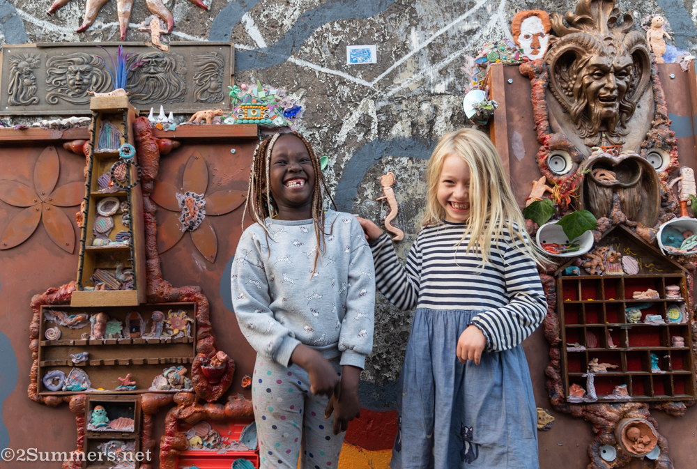 Kids at the alley exhibition