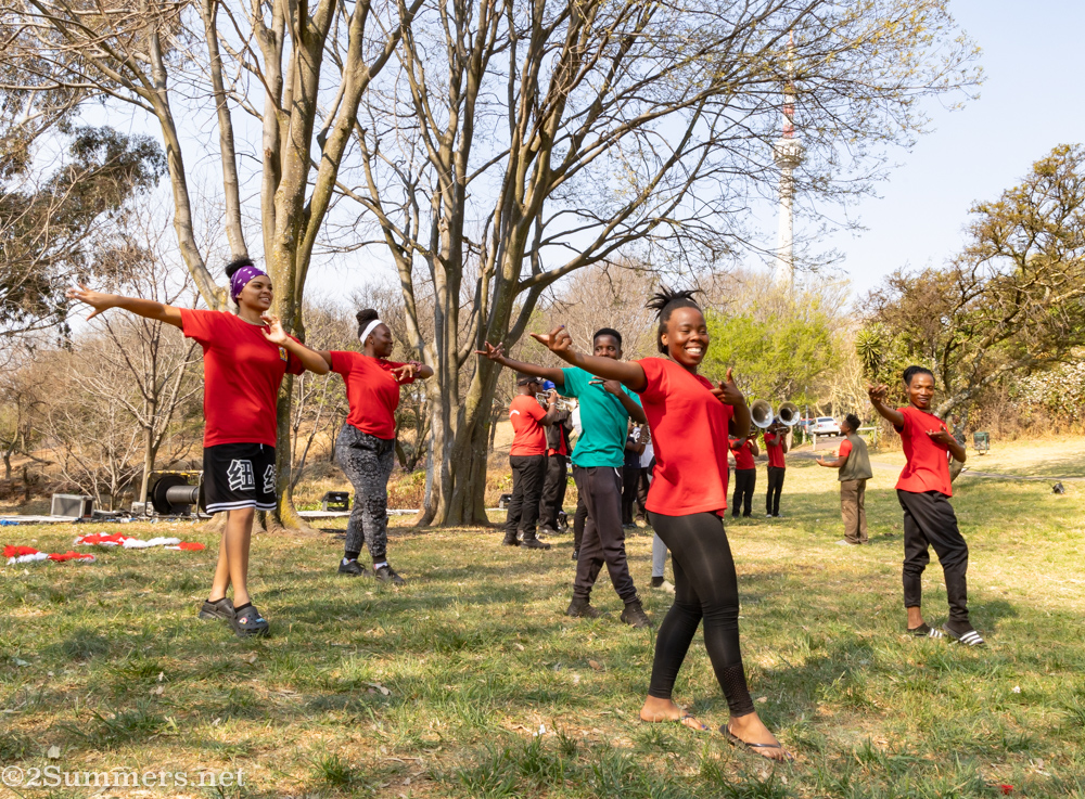 Field Band rehearsal