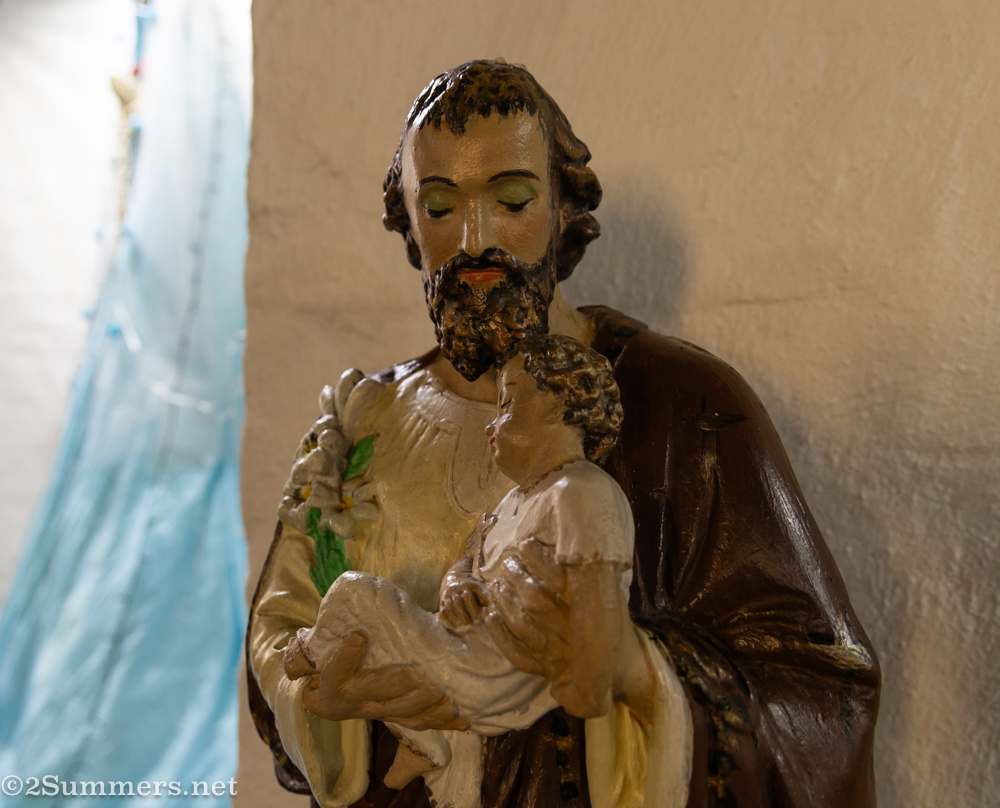 Including this because I like the fact that Joseph the Worker is caring for Baby Jesus, and also because Jospeh is sporting pretty green eye shadow.