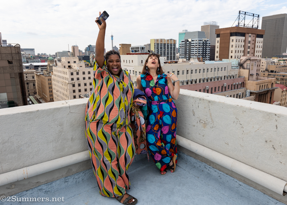 Heather and Sebo on the rooftop