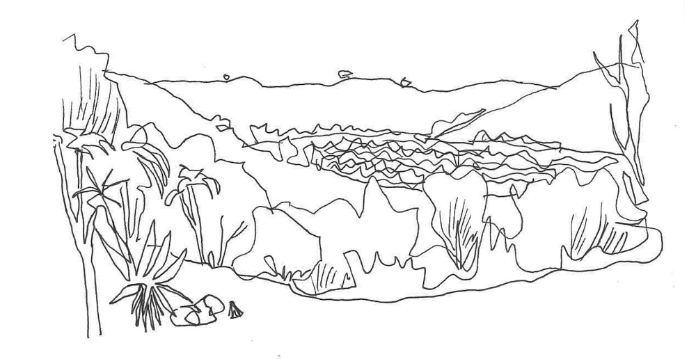 Thorsten’s sketch of the Cradle of Humankind