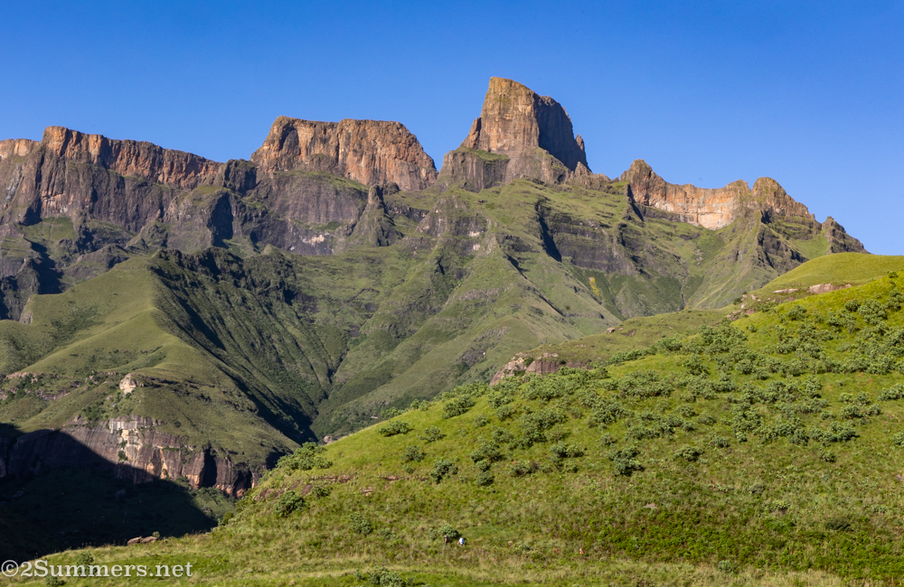 Hiking to Tugela Gorge in the Drakensburg