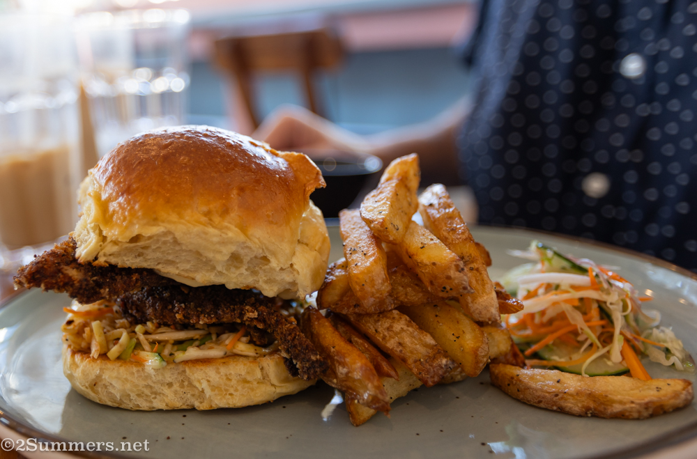 Southern fried chicken sandwich