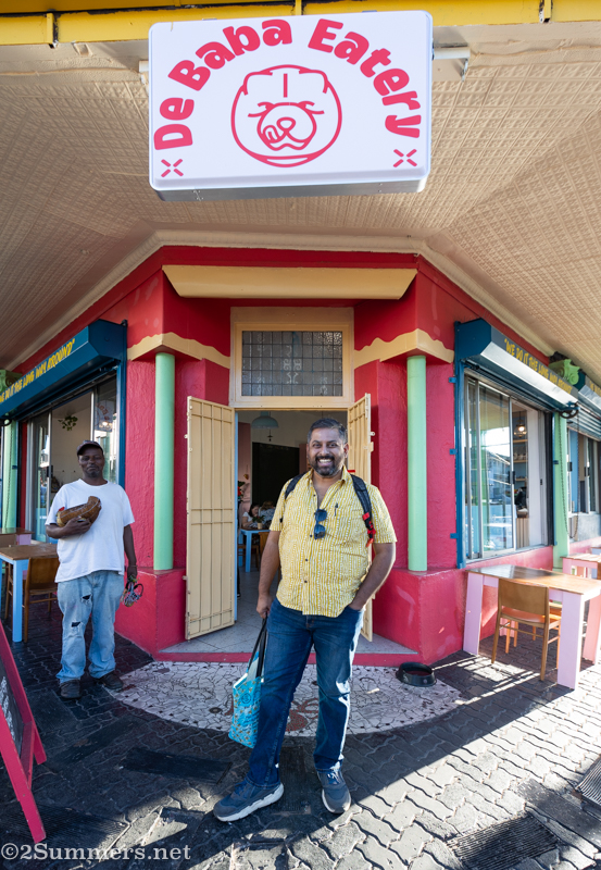 Debjeet in front of De Baba