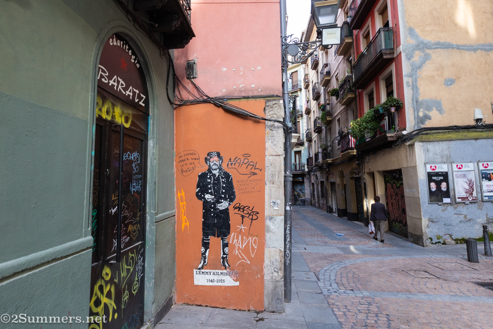 Street art in old town Bilbao