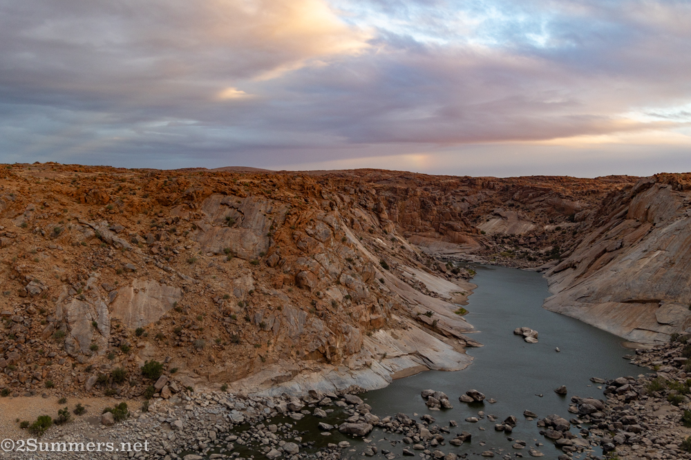 Sunset view from the cottage.