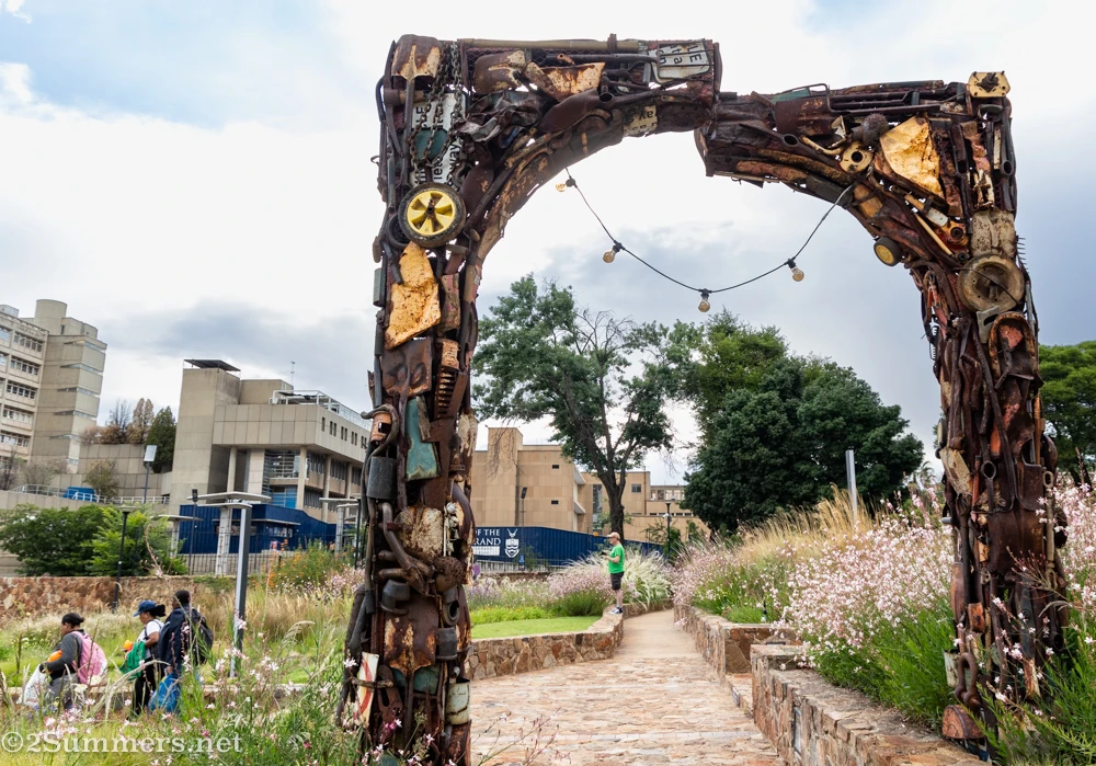 Archway sculpture by Patrick Kagiso Mautloa
