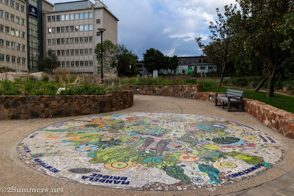 Spaza Art mosaic in Indwe Park