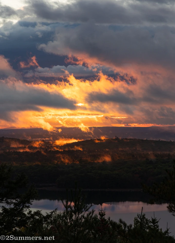 An incredible sunset in Acadia National Park
